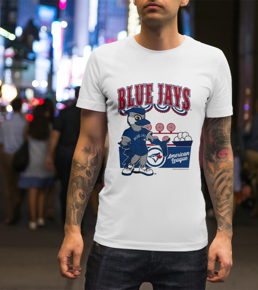 Toronto Blue Jays Mitchell Ness Step Back Up Cream American League T-Shirt