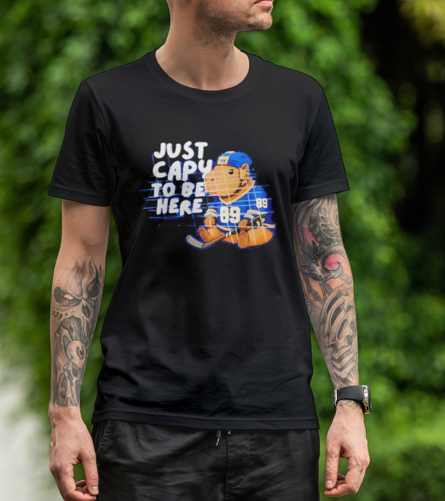 Just Capy To Be Here Buffalo Sabres 89 T-Shirt