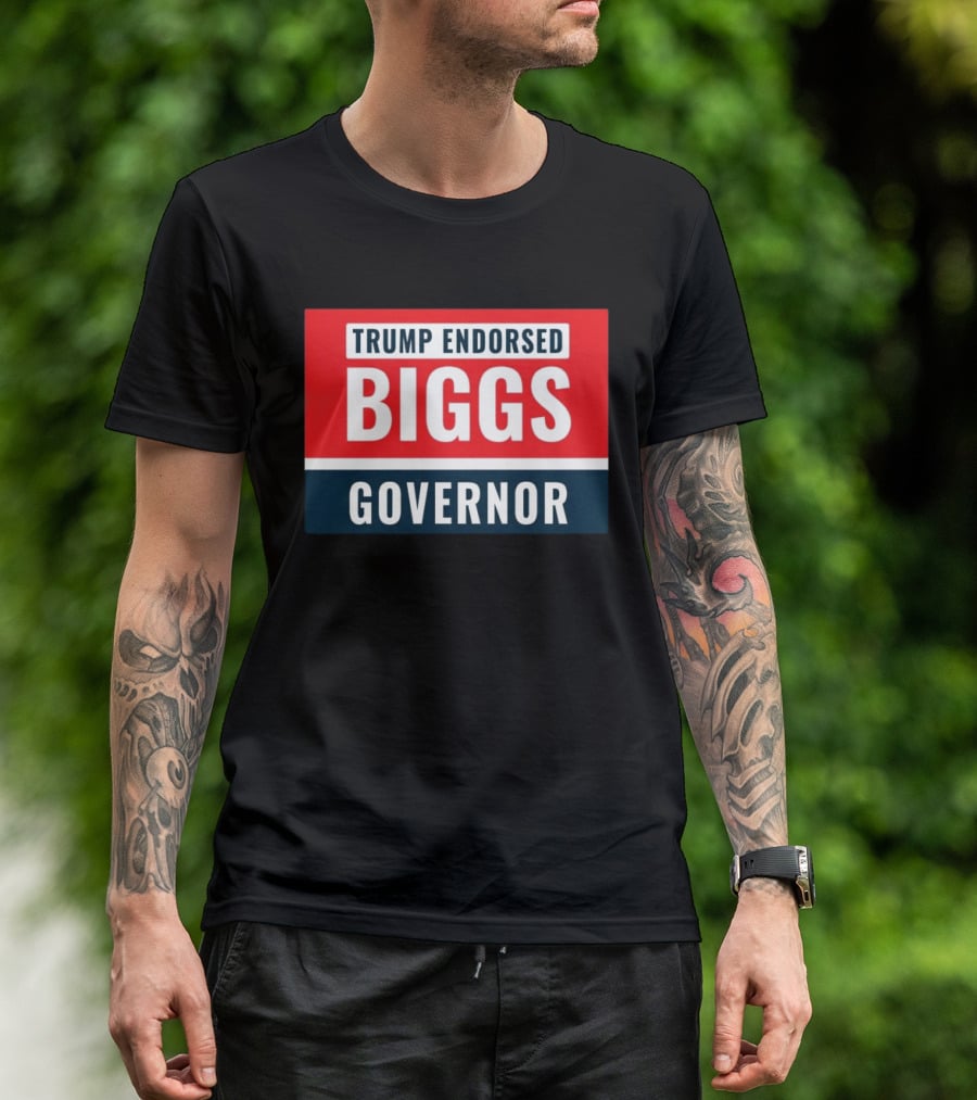 Biggs Governor Trump Endorsed Garment Dyed T-Shirt