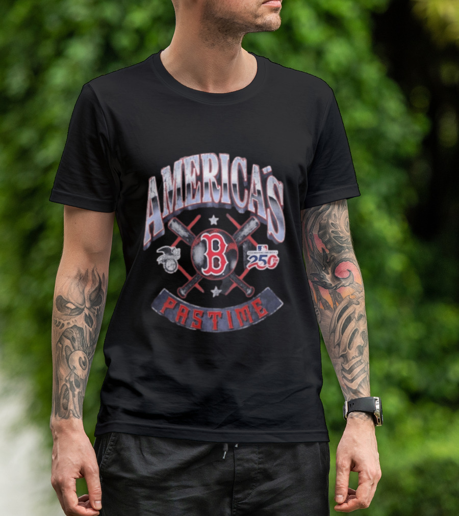 Boston Red Sox Celebrating America's Pastime 250th Anniversary T-Shirt