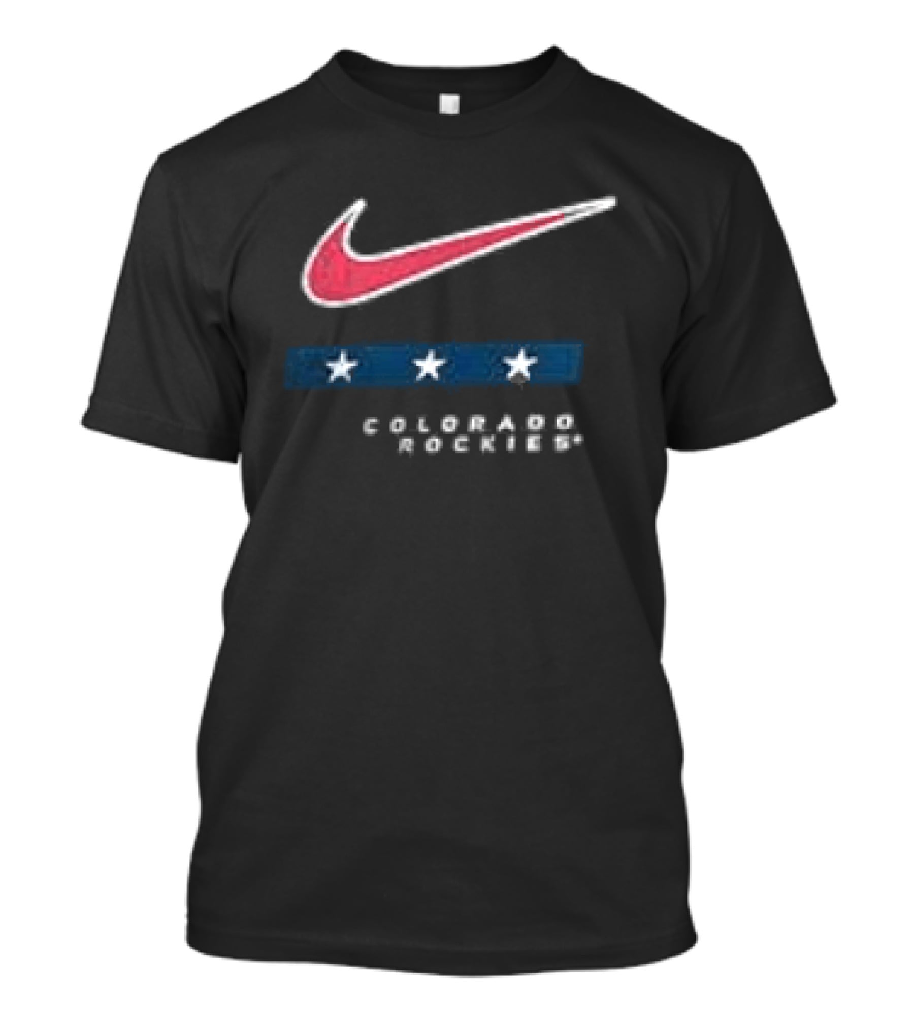 Nike Colorado Rockies Americana Anthracite Stars T-Shirt