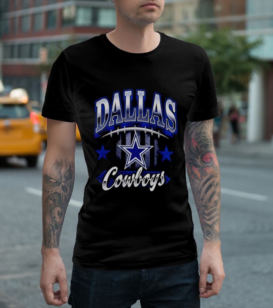 Dallas Cowboys Americana 2026 Star And Stripes Football Team Fan T-Shirt