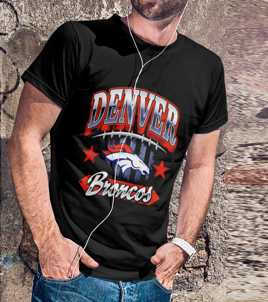 Denver Broncos Americana 2026 Fan Stars And Stripes T-Shirt