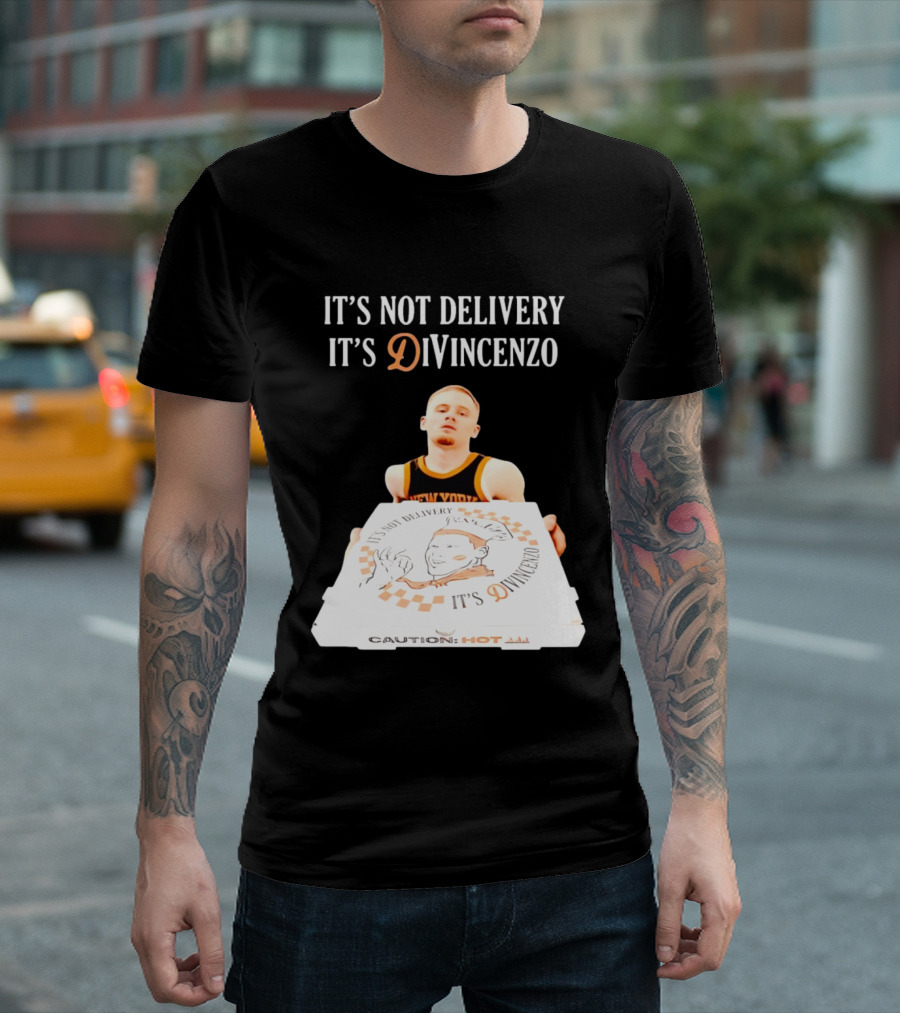 It's Not Delivery It's DiVincenzo Basketball Pizza Box T-Shirt
