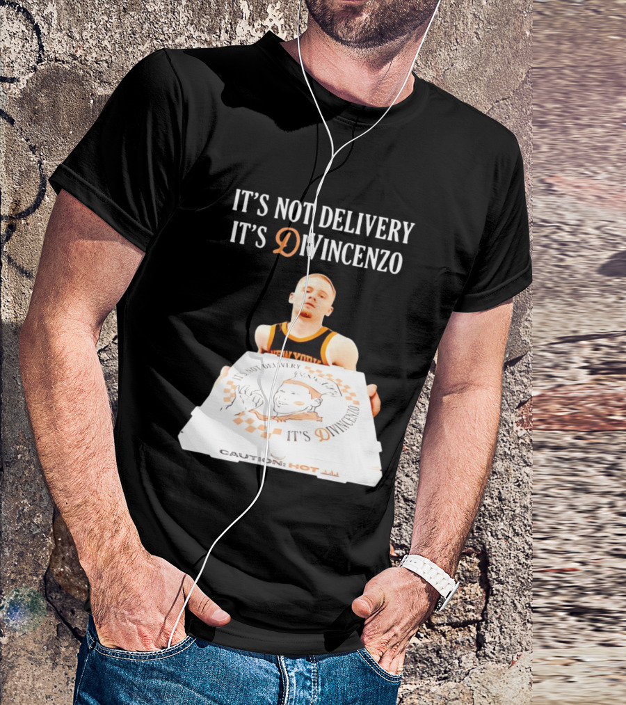 It's Not Delivery It's DiVincenzo Basketball Pizza Box T-Shirt