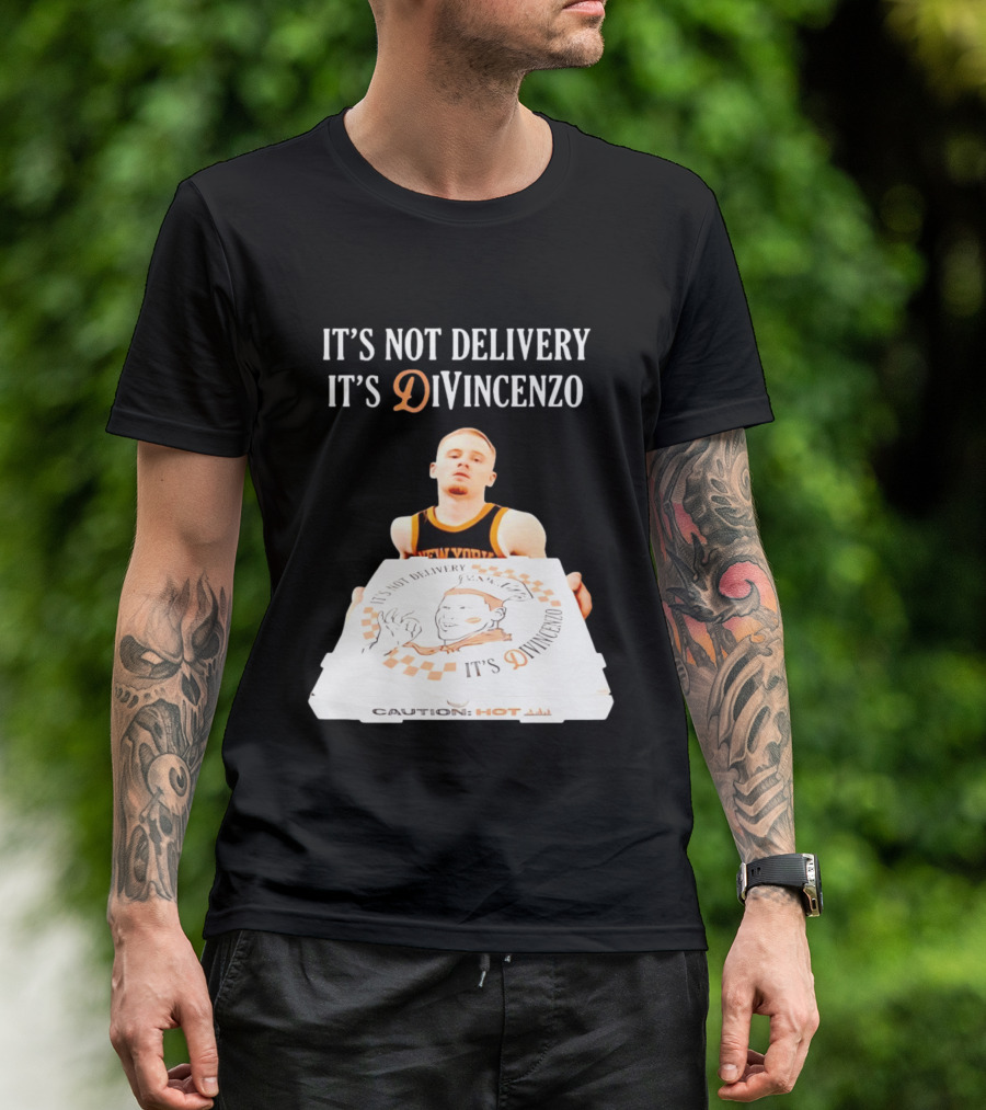 It's Not Delivery It's DiVincenzo Basketball Pizza Box T-Shirt