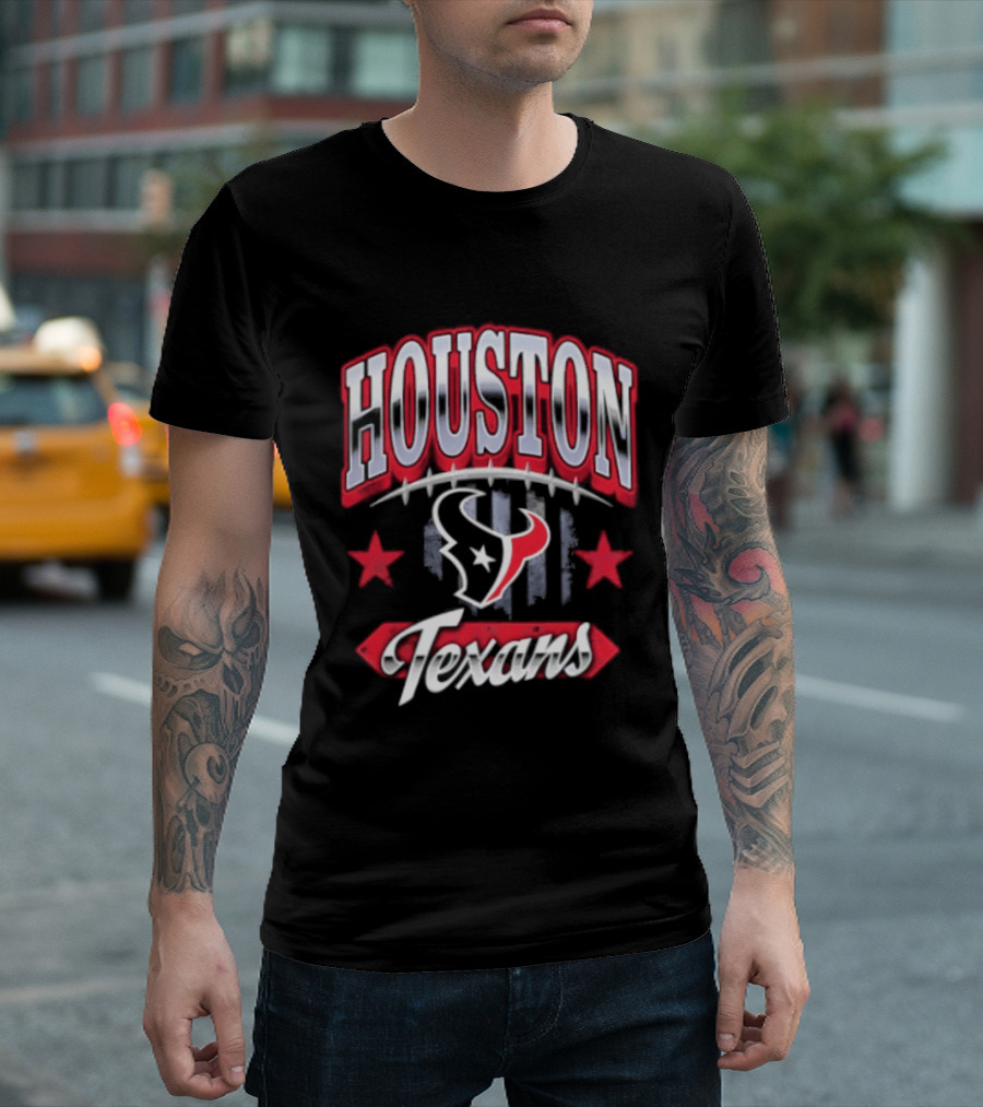 Houston Texans 2026 Americana Stars And Stripes T-Shirt