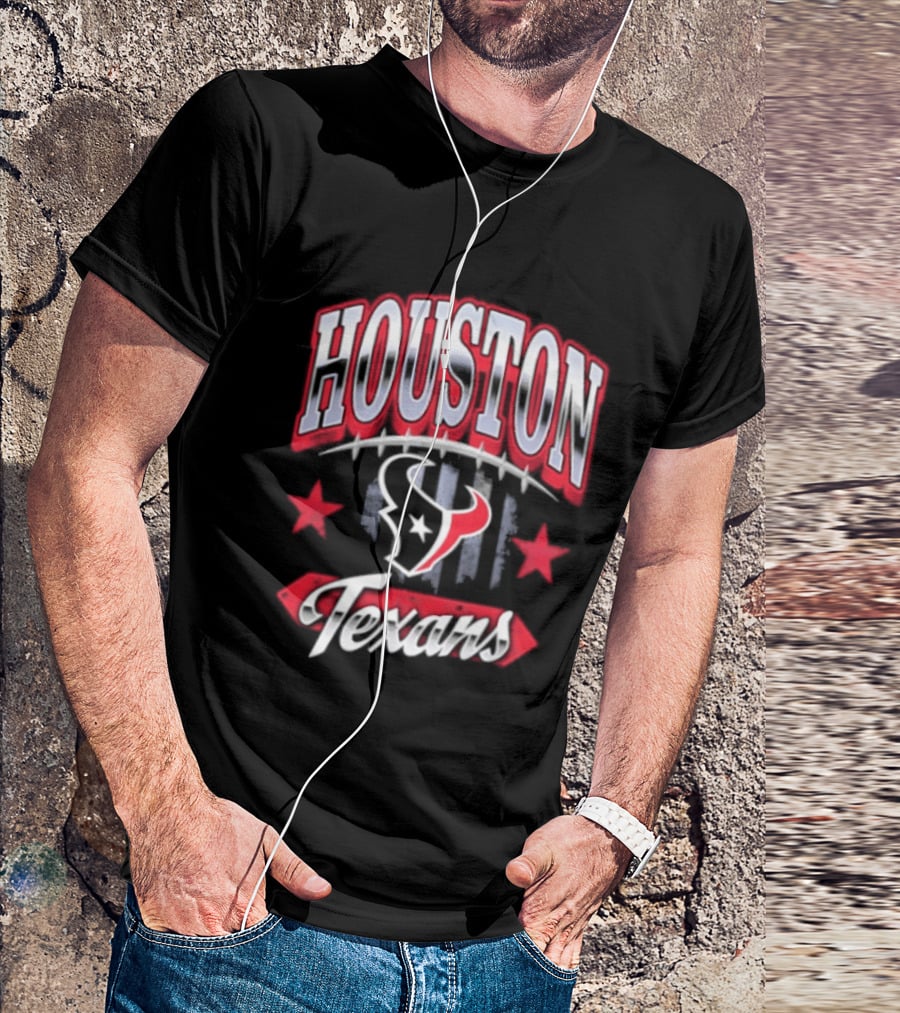 Houston Texans 2026 Americana Stars And Stripes T-Shirt