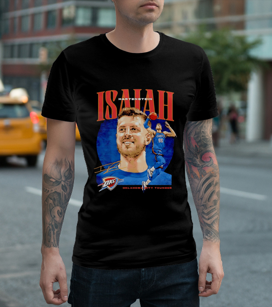 Isaiah Hartenstein 55 Oklahoma City Thunder NBA OKC Signature T-Shirt
