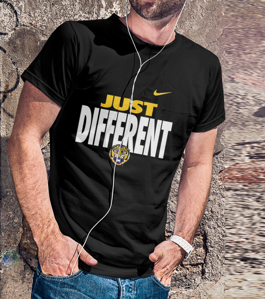Just Different LSU Tigers Nike Iconic Team Spirit T-Shirt