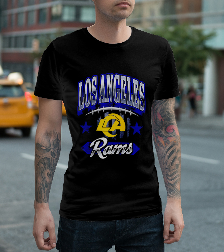 Los Angeles Rams Americana 2026 Stars And Football T-Shirt