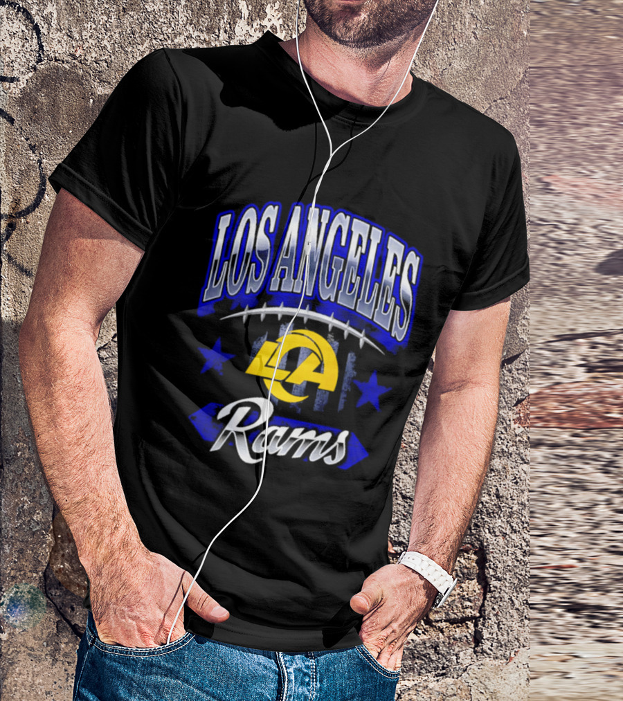 Los Angeles Rams Americana 2026 Stars And Football T-Shirt