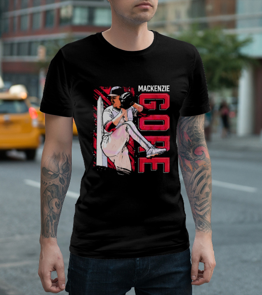 Mackenzie Gore Washington Pitching Action Baseball T-Shirt