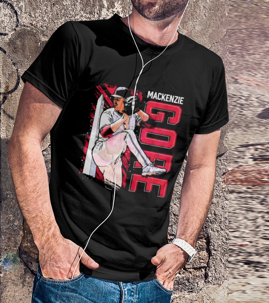 Mackenzie Gore Washington Pitching Action Baseball T-Shirt