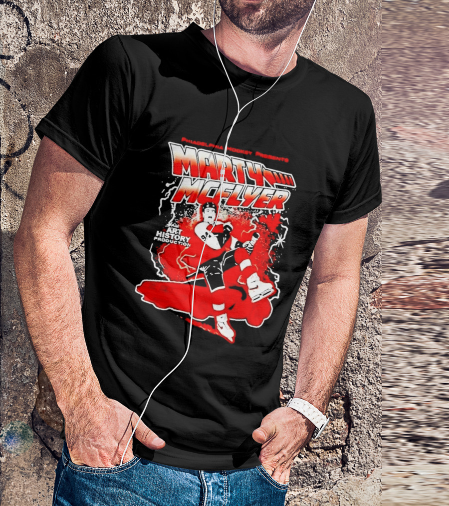 Philadelphia Hockey Presents Marty McFly 2026 With Philadelphia Flyers Hockey 97 T-Shirt