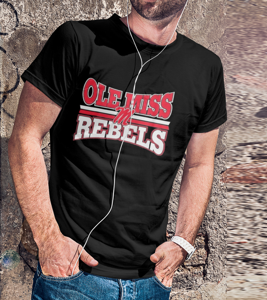 Ole Miss Rebels Team M Zoom Sports Fan T-Shirt