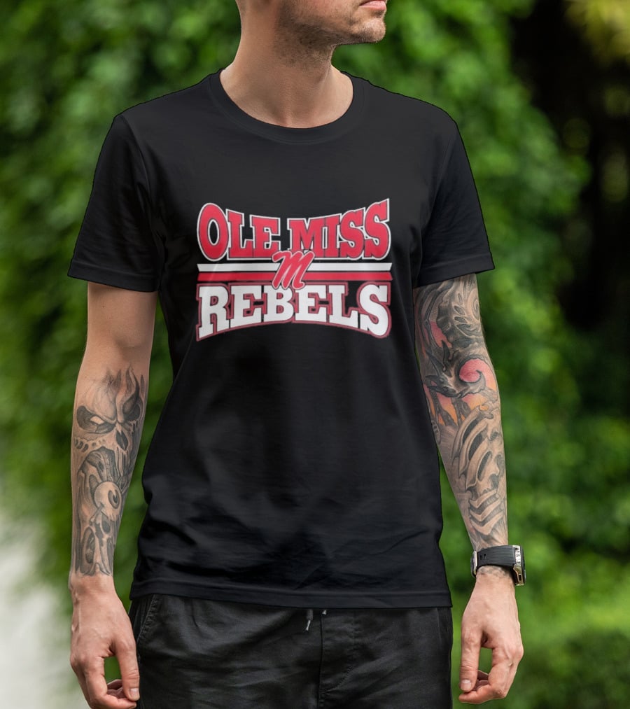 Ole Miss Rebels Team M Zoom Sports Fan T-Shirt