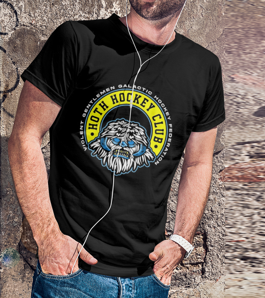 Violent Gentlemen Galactic Hockey Federation Hoth Hockey Club 2026 Wampa T-Shirt