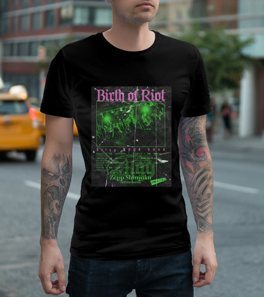 Birth Of Riot Zilqy Tour 2026 Zepp Shinjuku T-Shirt