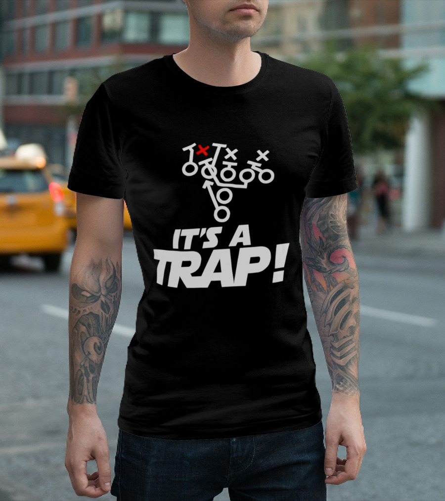 It's A Trap Star Wars Football Play Strategy T-Shirt