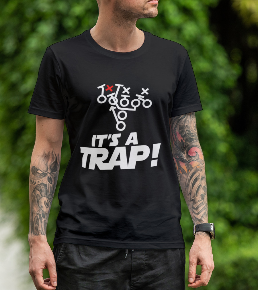 It's A Trap Star Wars Football Play Strategy T-Shirt