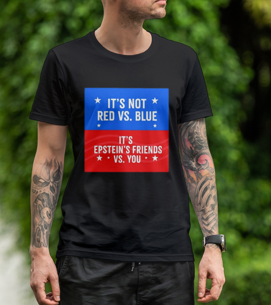 It's Not Red Vs Blue It's Epstein's Friends Vs You T-Shirt
