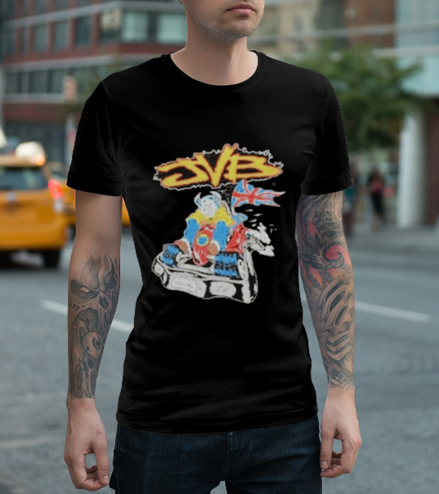 JVB Tour UK 2026 Viking Racer With Union Jack Flag T-Shirt
