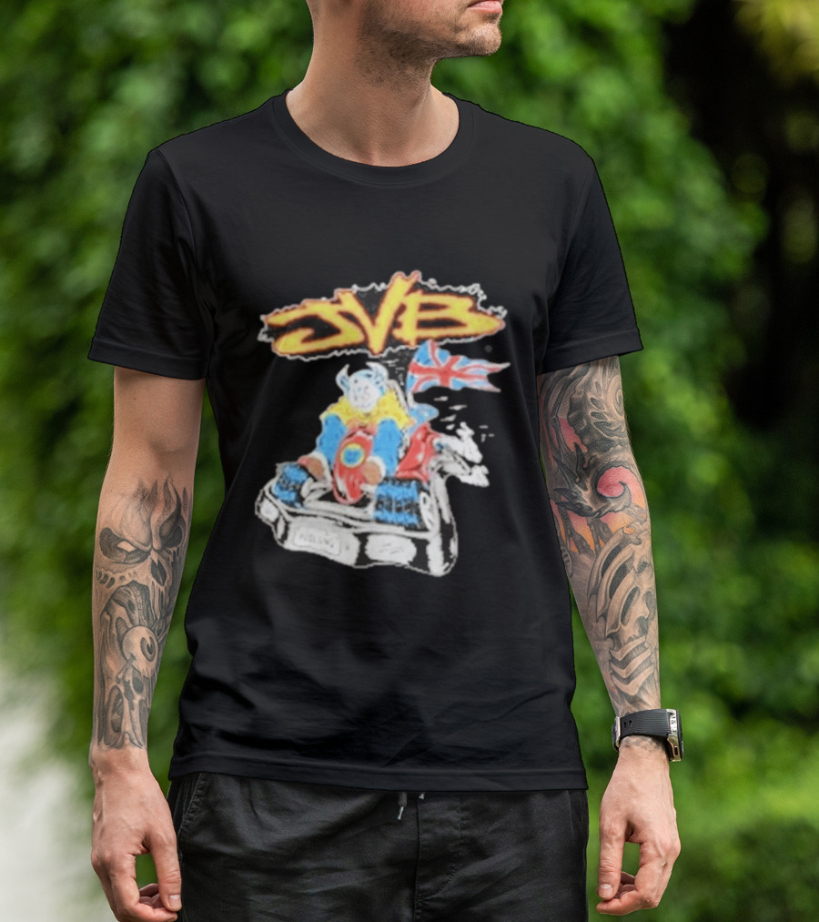 JVB Tour UK 2026 Viking Racer With Union Jack Flag T-Shirt