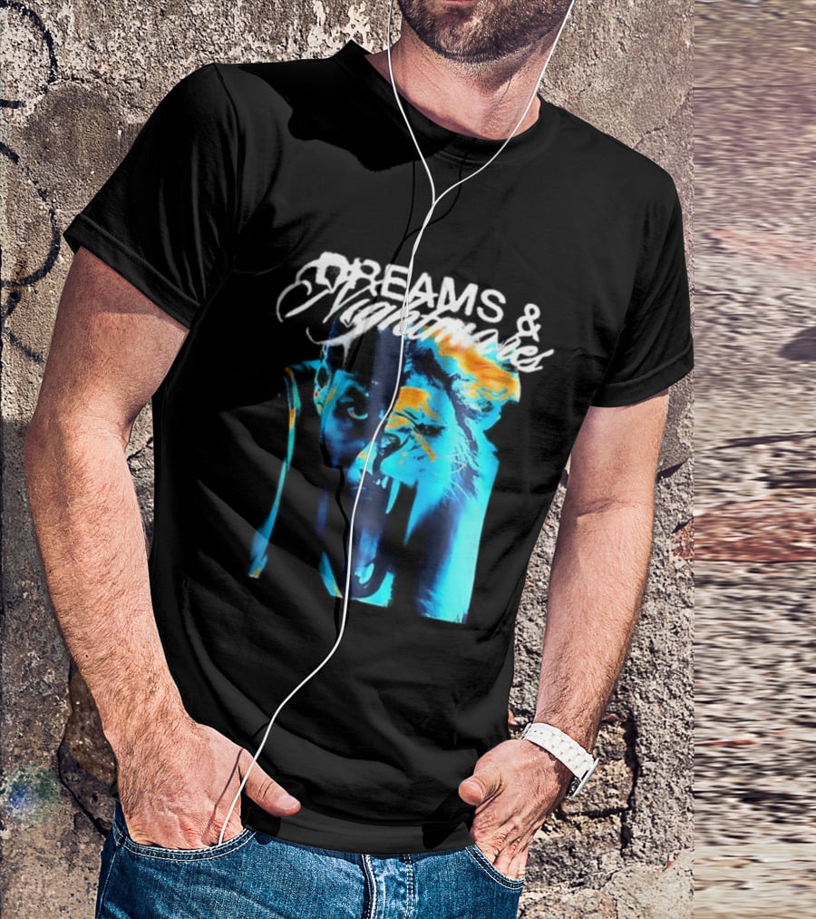 LeBron Dreams & Nightmares Nike Blue Orange Brushstroke T-Shirt