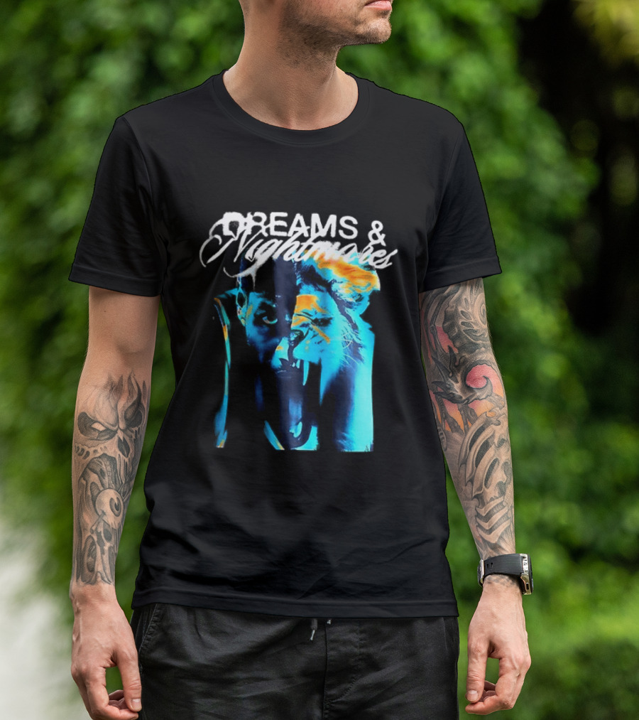 LeBron Dreams & Nightmares Nike Blue Orange Brushstroke T-Shirt