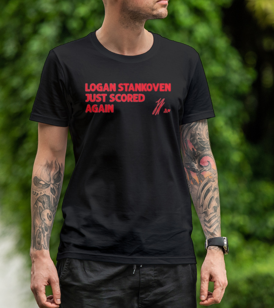 Logan Stankoven Just Scored Again 11 57 T-Shirt