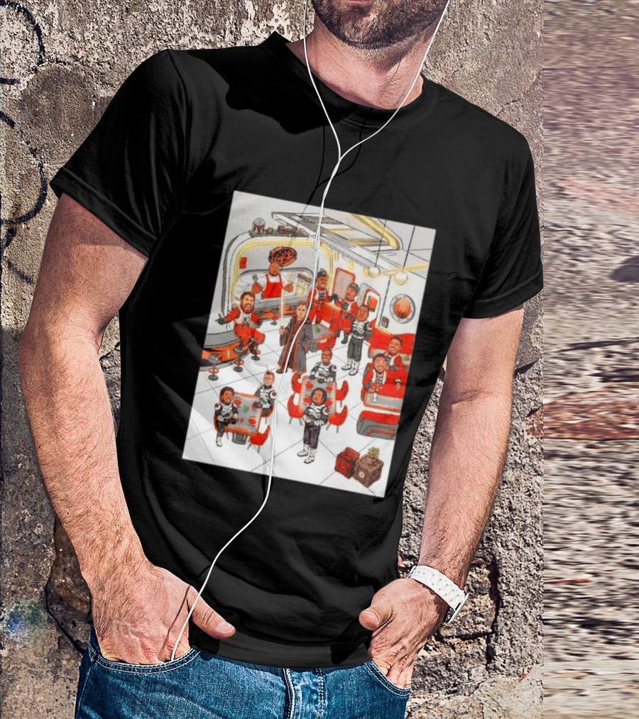 Cincinnati Bengals Star Wars Parody In Retro Diner Scene T-Shirt