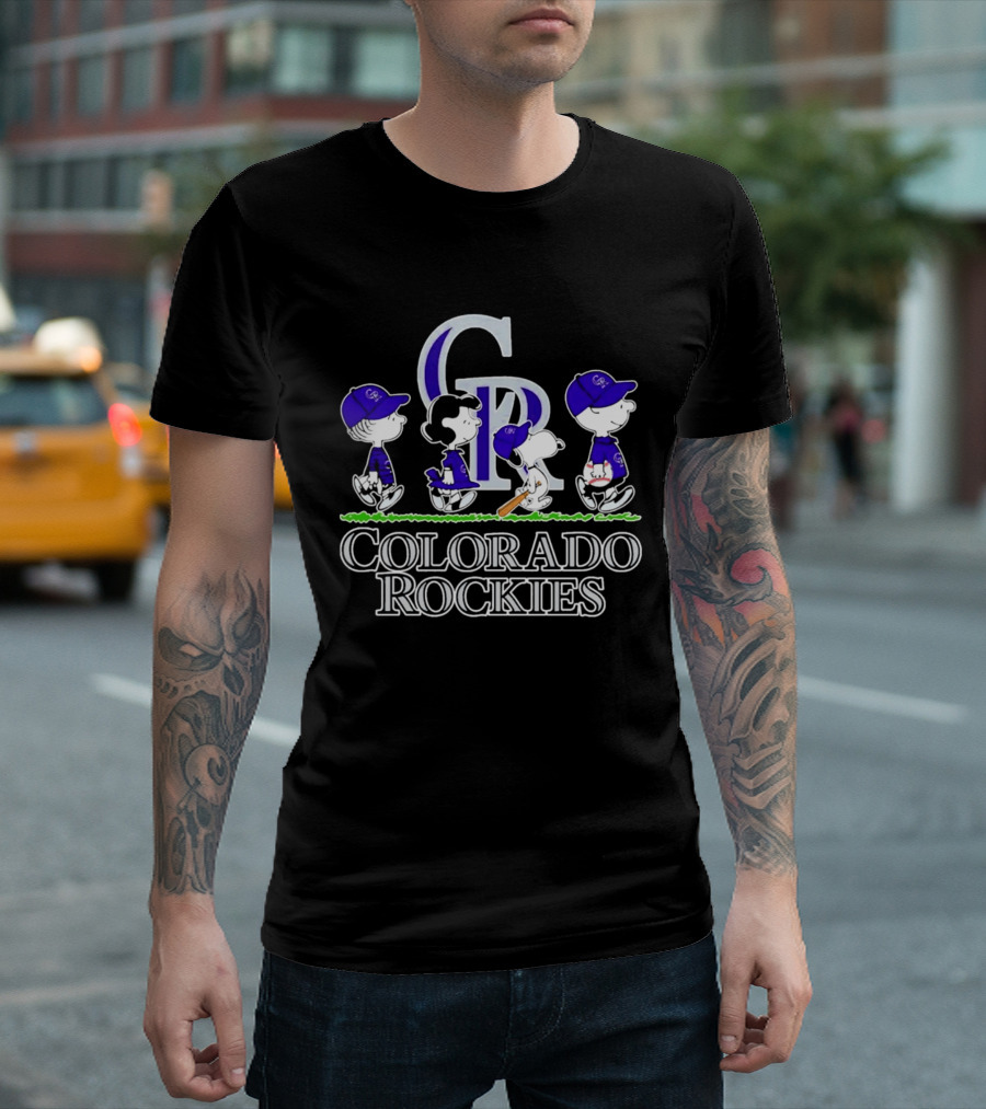 Colorado Rockies Peanuts Abbey Road 2026 T-Shirt