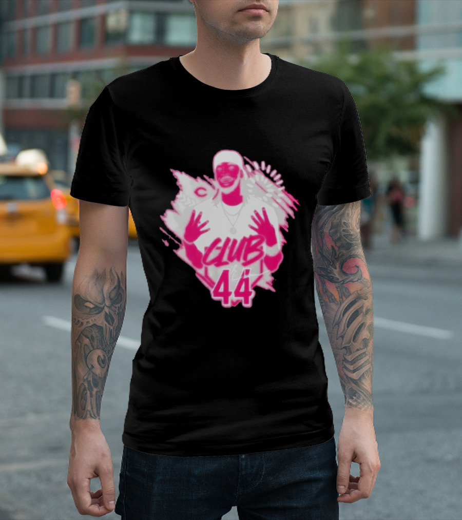 Elly De La Cruz Club 44 Pink Cincinnati Baseball T-Shirt