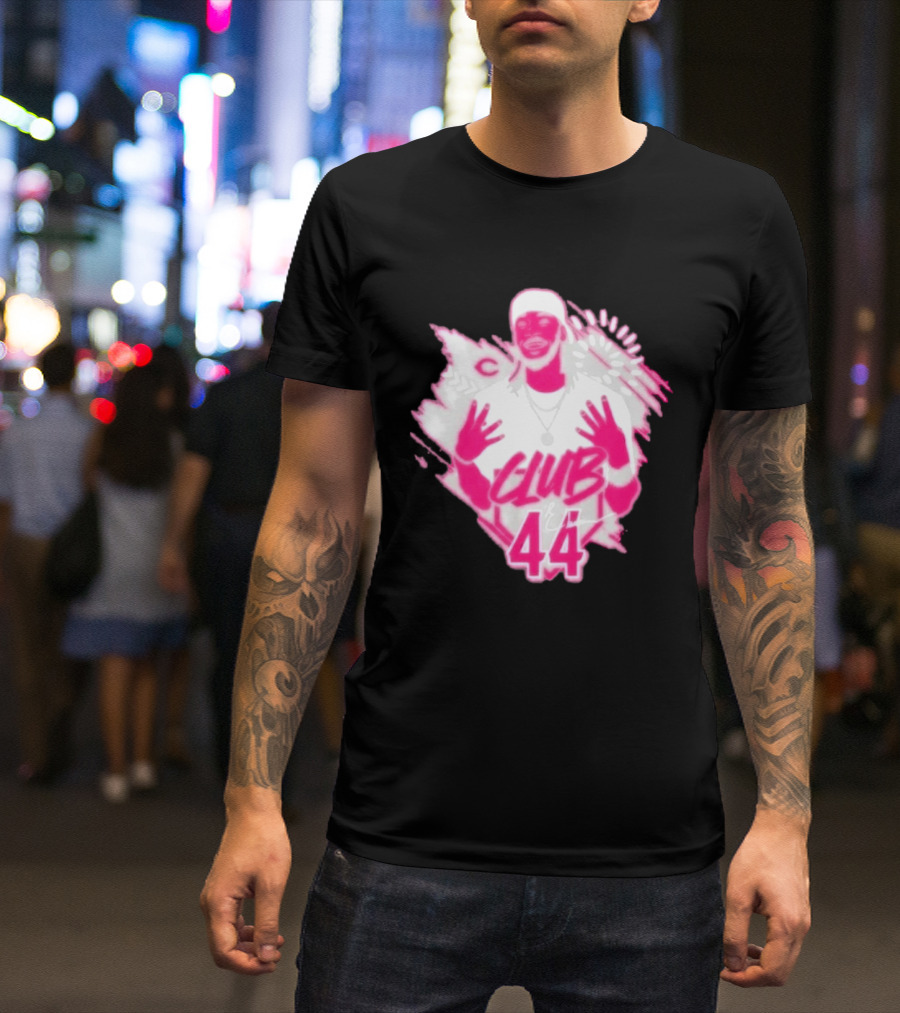 Elly De La Cruz Club 44 Pink Cincinnati Baseball T-Shirt