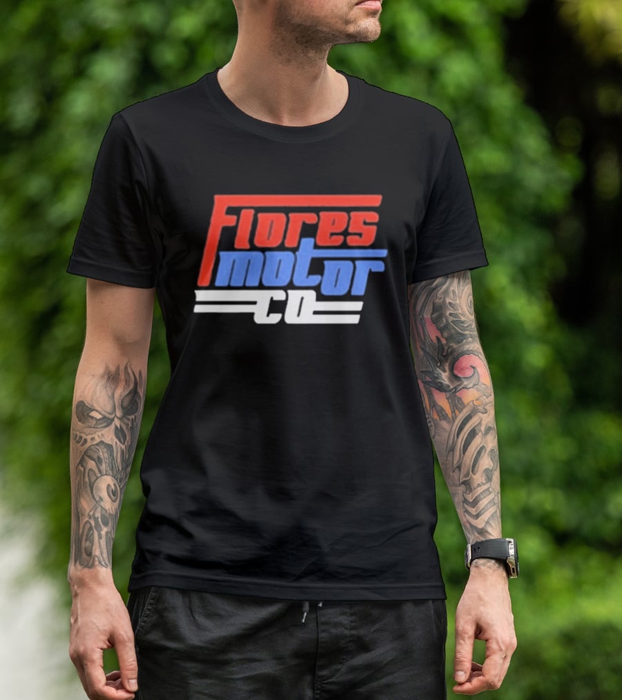 Wyatt Flores Flores Motor CO 2026 Tour Red And Blue T-Shirt