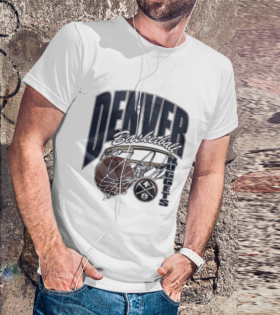 Denver Basketball 2026 Nuggets Script Swish T-Shirt