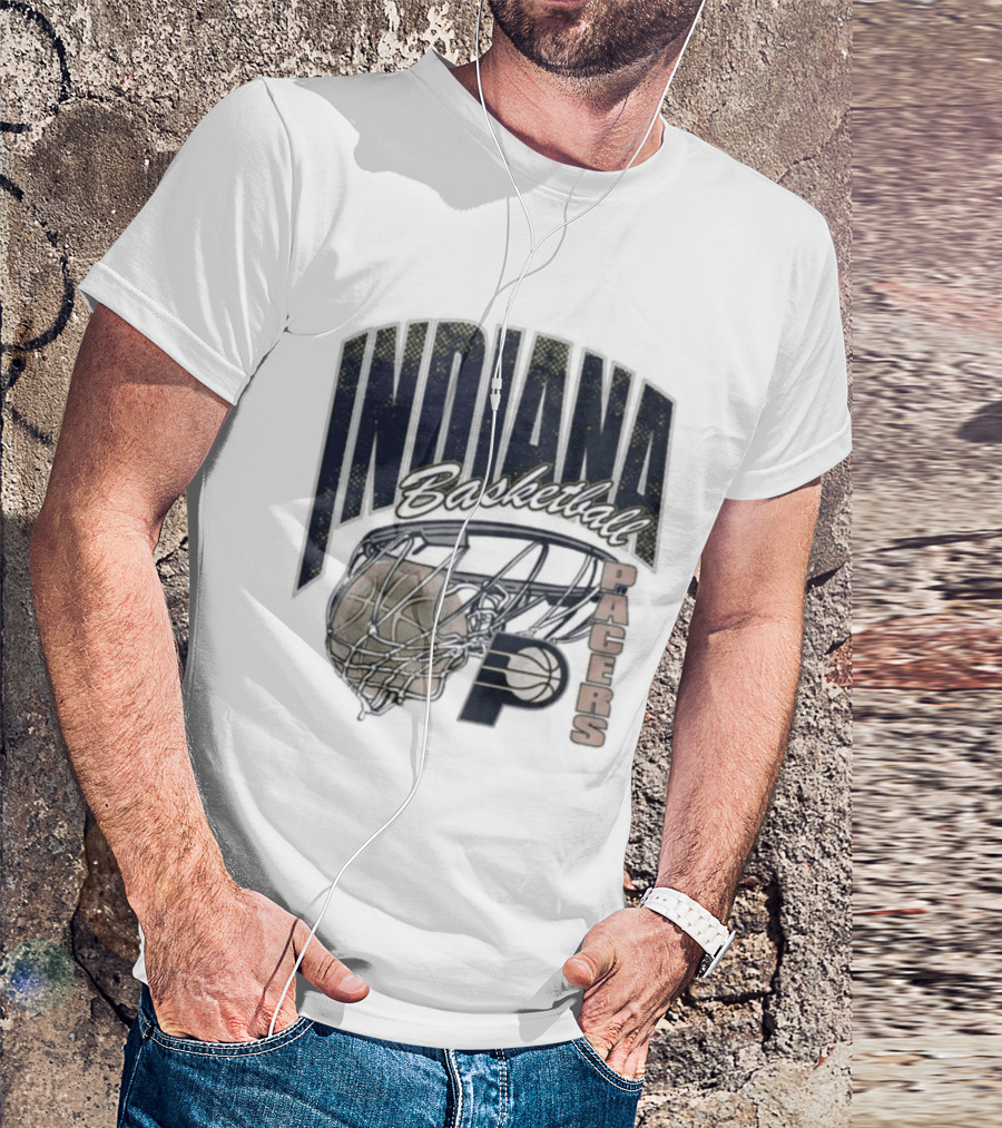 Indiana Pacers 2026 Script Swish Basketball T-Shirt