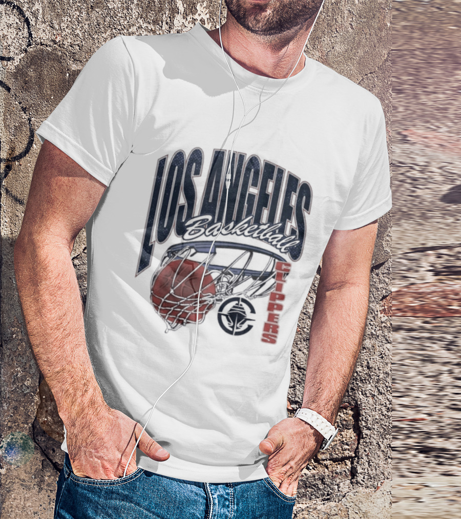 Los Angeles Clippers Script Swish Basketball 2026 T-Shirt