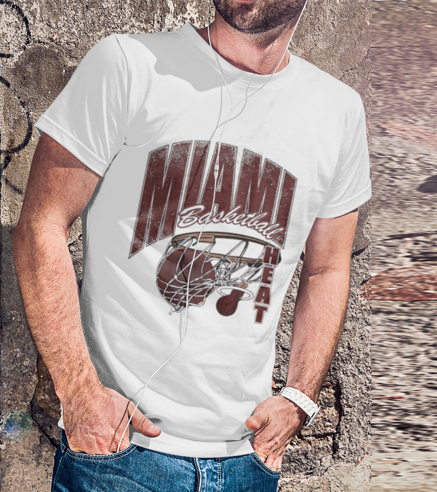 Miami Basketball Swish 2026 Hoop Dunk T-Shirt