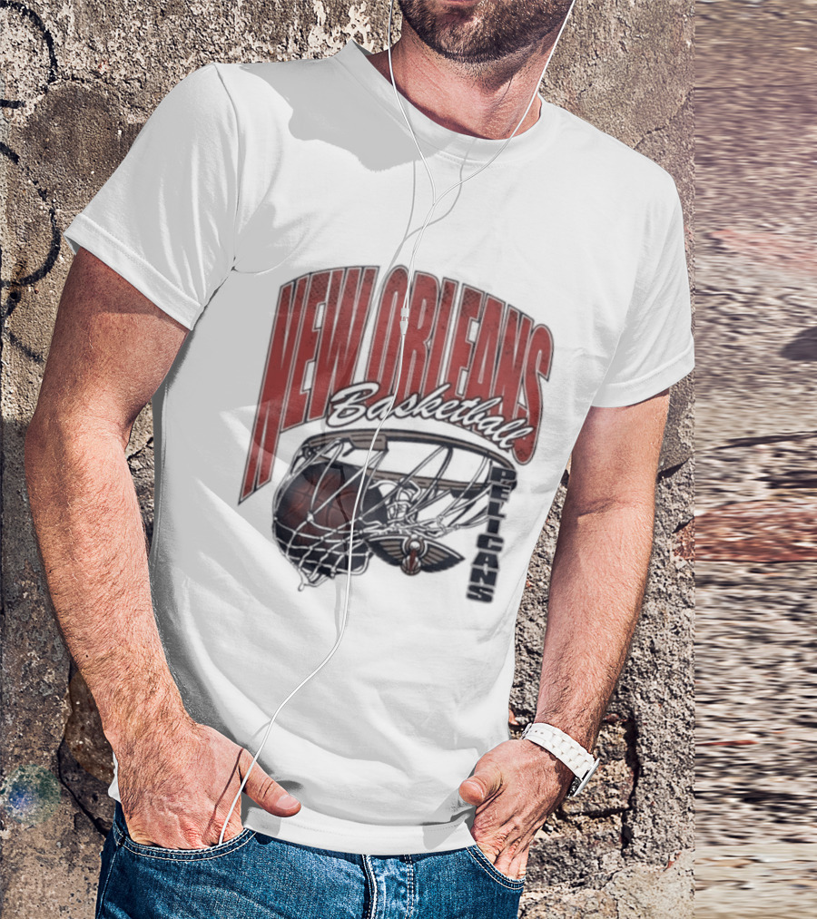 New Orleans Basketball Swish 2026 Pelicans T-Shirt