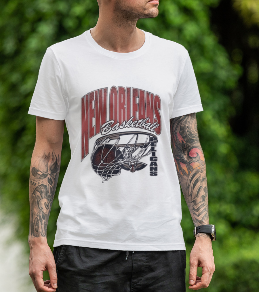New Orleans Basketball Swish 2026 Pelicans T-Shirt