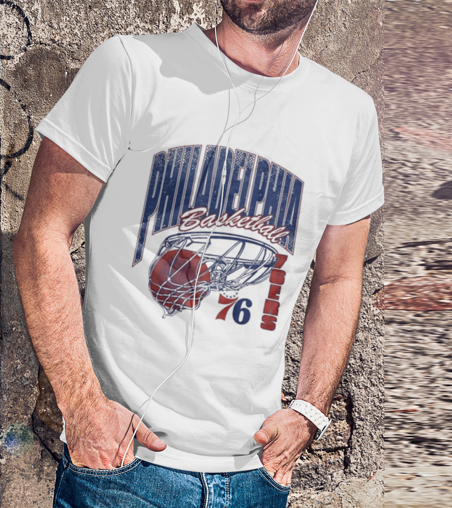 Philadelphia Basketball 76ers Swish Script 2026 T-Shirt