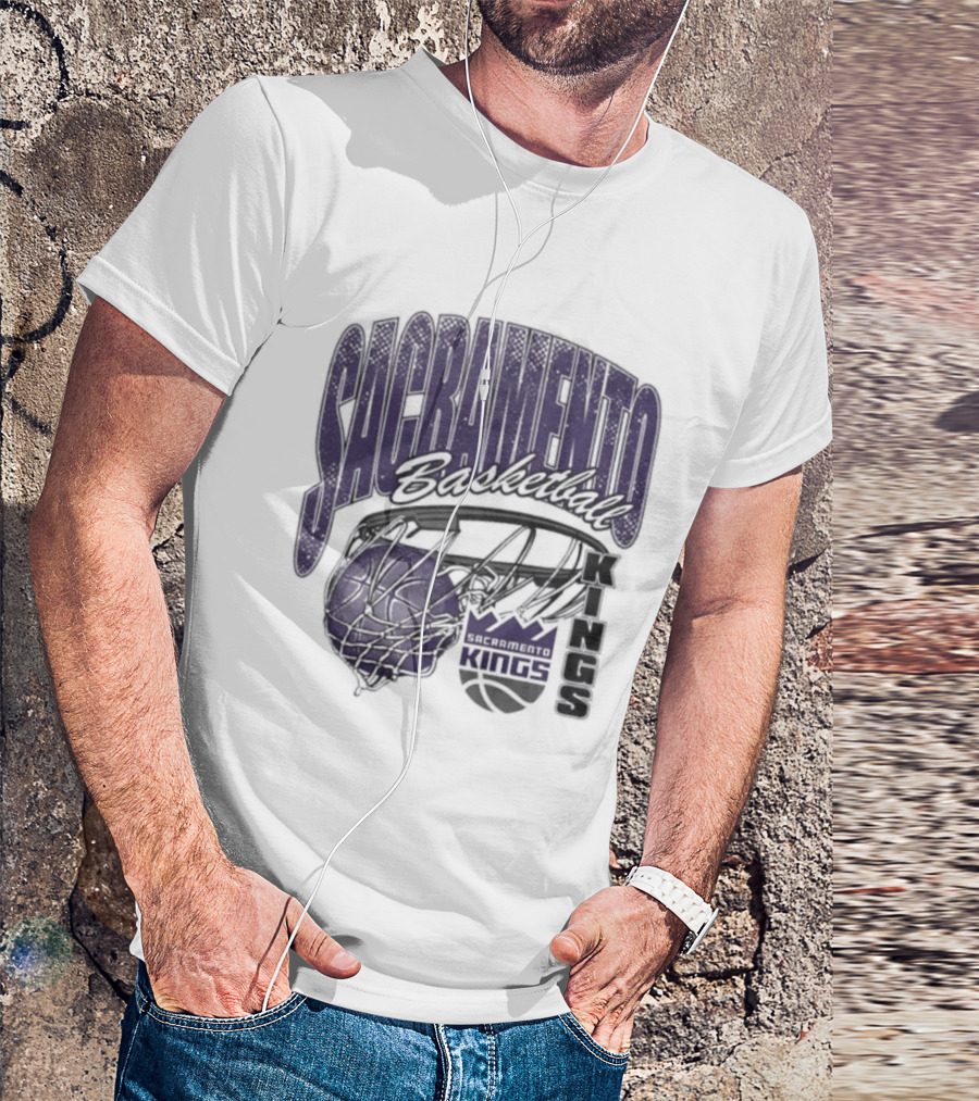 Sacramento Kings Basketball Swish Script 2026 T-Shirt