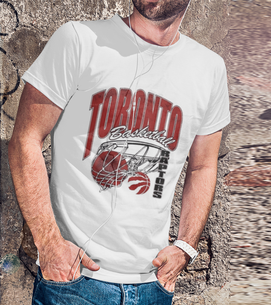 Toronto Raptors Basketball 2026 Script Swish T-Shirt