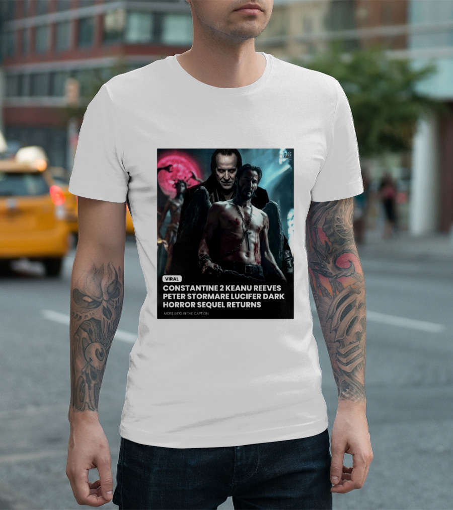 Constantine 2 Keanu Reeves Peter Stormare Lucifer Dark Horror Sequel Returns Viral T-Shirt