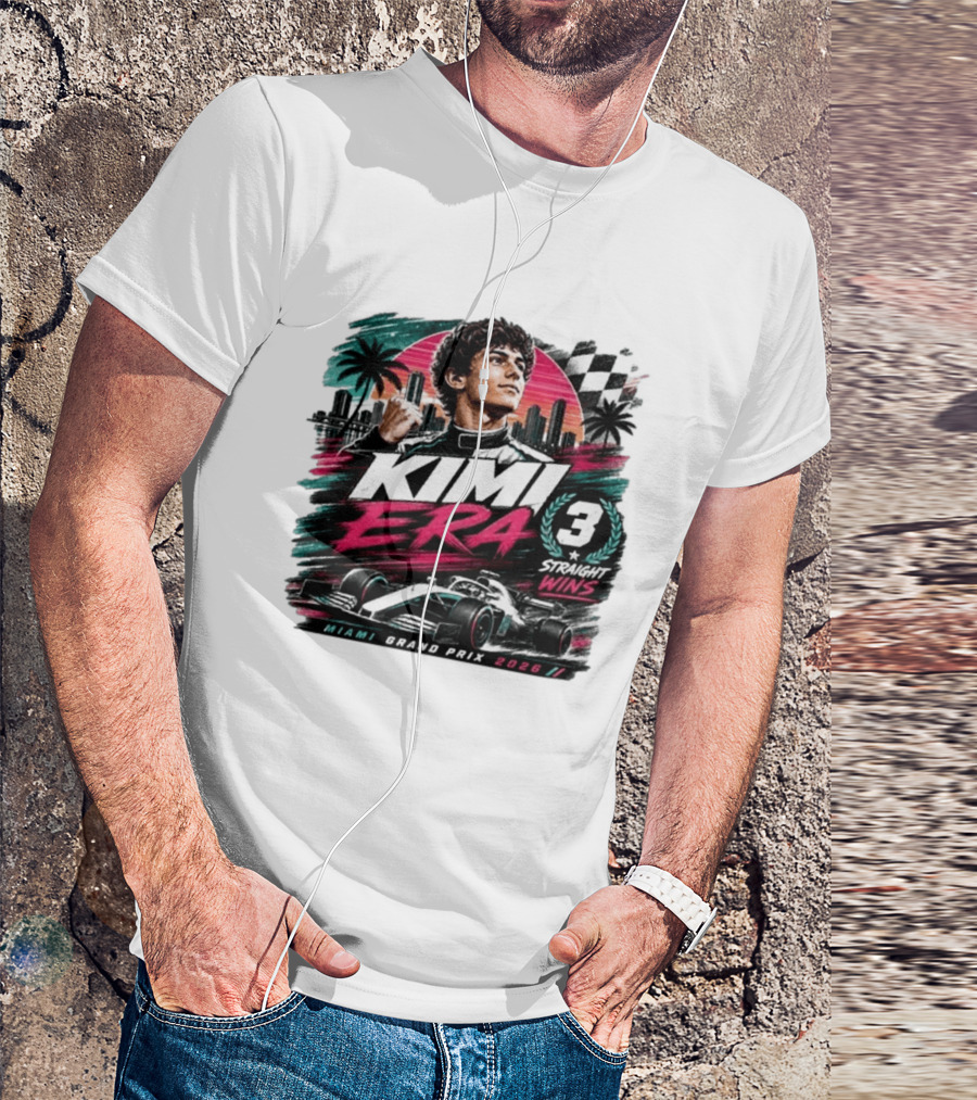 Kimi Era 3 Straight Wins Miami Grand Prix 2026 T-Shirt