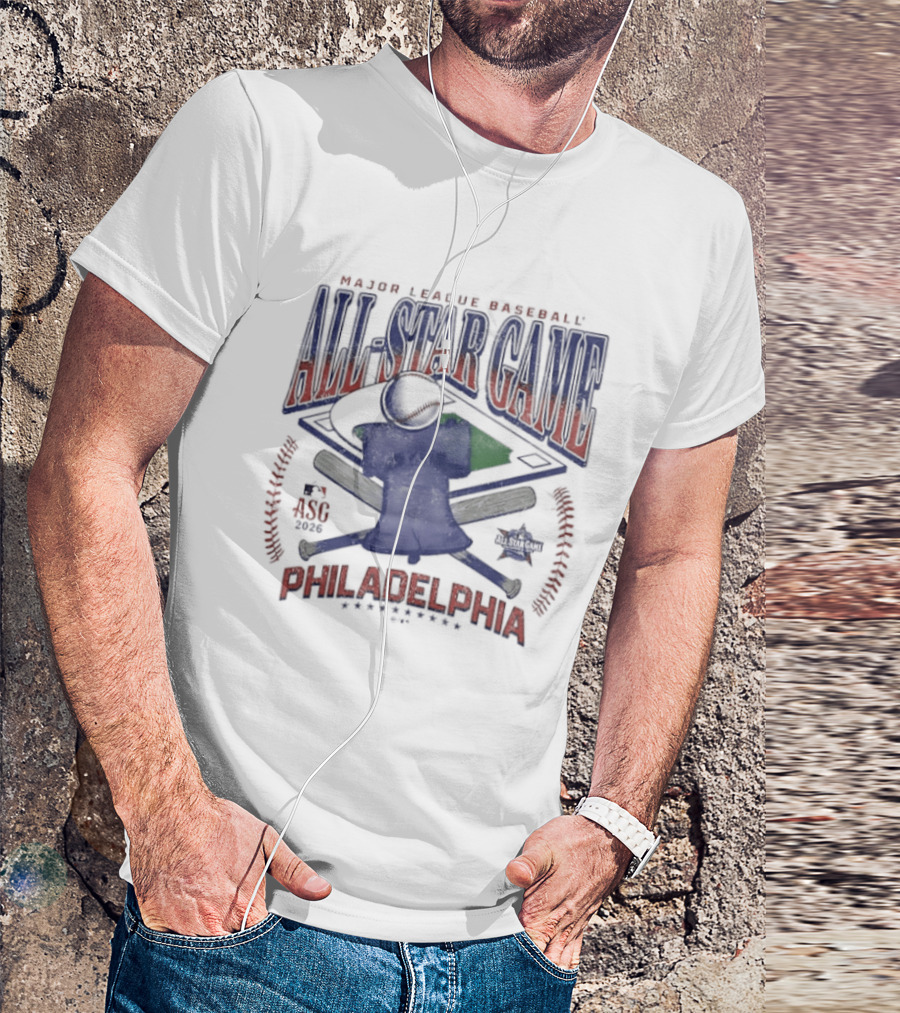 Philadelphia Phillies Major League Baseball 2026 All Star Game T-Shirt