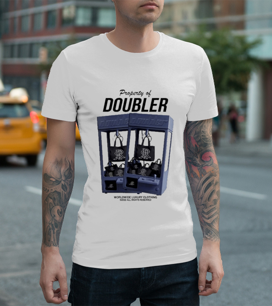 Worldwide Luxury Clothing Property Of Doubler Claw Machine T-Shirt