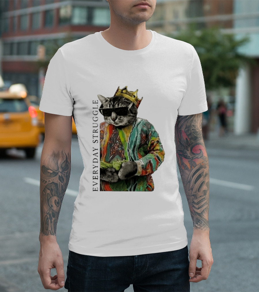 Scottie Barnes Everyday Struggle Cat In Colorful Crowned Outfit T-Shirt